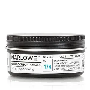 No. 174 Classic Cream Pomade for Men 2.5 oz Wax Hair Natural Messy Texture Lightweight Haircare Long Lasting Hold Gel