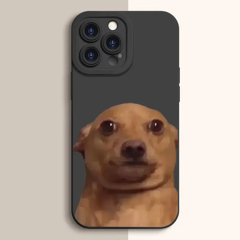 Cute Dog Pattern Smartphone Casing - TPU Soft Silicone Mobile Phone Accessory, Full Protection Shockproof Cover for iPhone 11 12 13 14 15 16 17 Pro Max Plus X Air Funny Mini 16E 17E MEME Devices, Cellphone