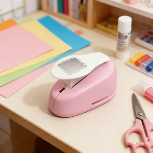 Paper Punching and Embossing Tool, Stamp Shape Decorative Craft Edge Cutter, Ideal for Scrapbooks, Diaries, Cards, Photos, Paper Crafts