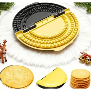 3 pcs Large Tortilla Sealer & Crimper, Adjustable 6-8-10 Inches, 2 Separate Parts for Burritos, Tacos, Dumplings, Kitchen Accessories