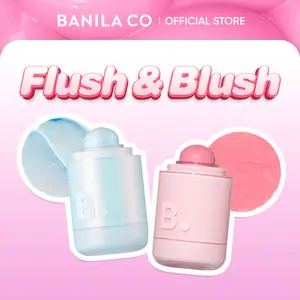 BANILA CO Romantic Blush & Highlight Duo | Romantic Blush Lip & Cheek + Romantic Blush Highlighter | High Pigment Color, Soft Glam Dewy Glow Makeup Value Set