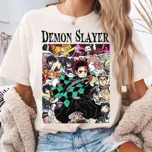 Demon Slayer Anime Shirt, Demon Slayer Character Tee, Kimetsu No Yaiba Shirt, Gift For Fan, Unisex Short Sleeve Tee