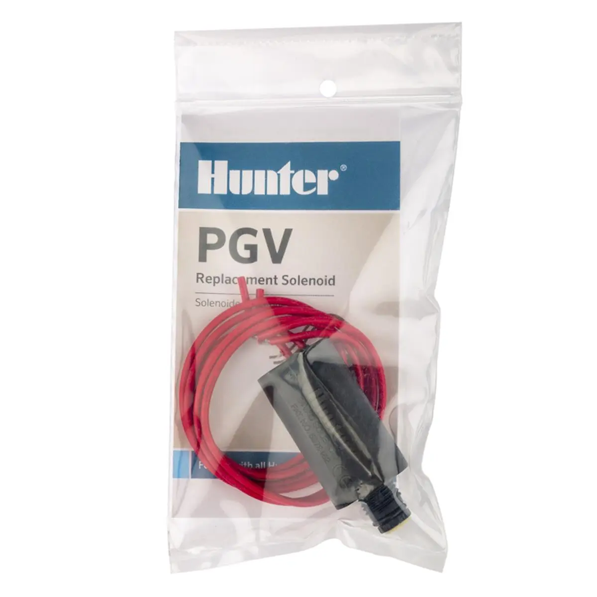 Hunter PGV 7014330 Solenoid Valve Part - 24x7 in., Ultra-Durable Plastic, Black, Stops Water Intrusion