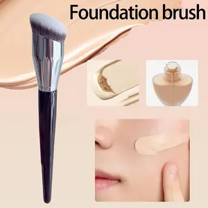 Professional Foundation Brush, Slant Makeup Brush for Foundation, Contoured Foundation Brush, Concealer, Makeup Accessories, Makeup Tool for Blending Liquid Cosmetics, Face Brush