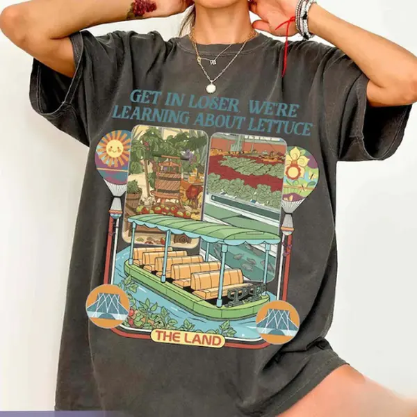 Classic greenhouse-style t-shirts, funny lettuce science t-shirts, plant lover-themed t-shirts, educational farm-themed funny t-shirts.