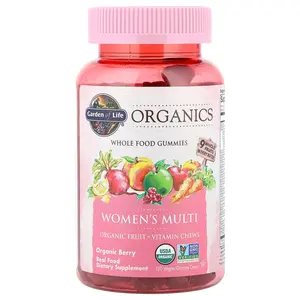 Garden of Life Organics, Women's Multi Gummies, Organic Berry, 120 Vegan Gummy Drops