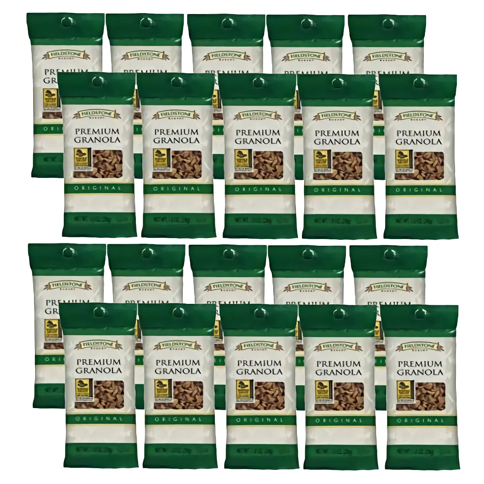 Fieldstone Premium Granola Packets | 1 Ounce | 20 Count | Value Pack | Healthy Breakfast Oatmeal Snack