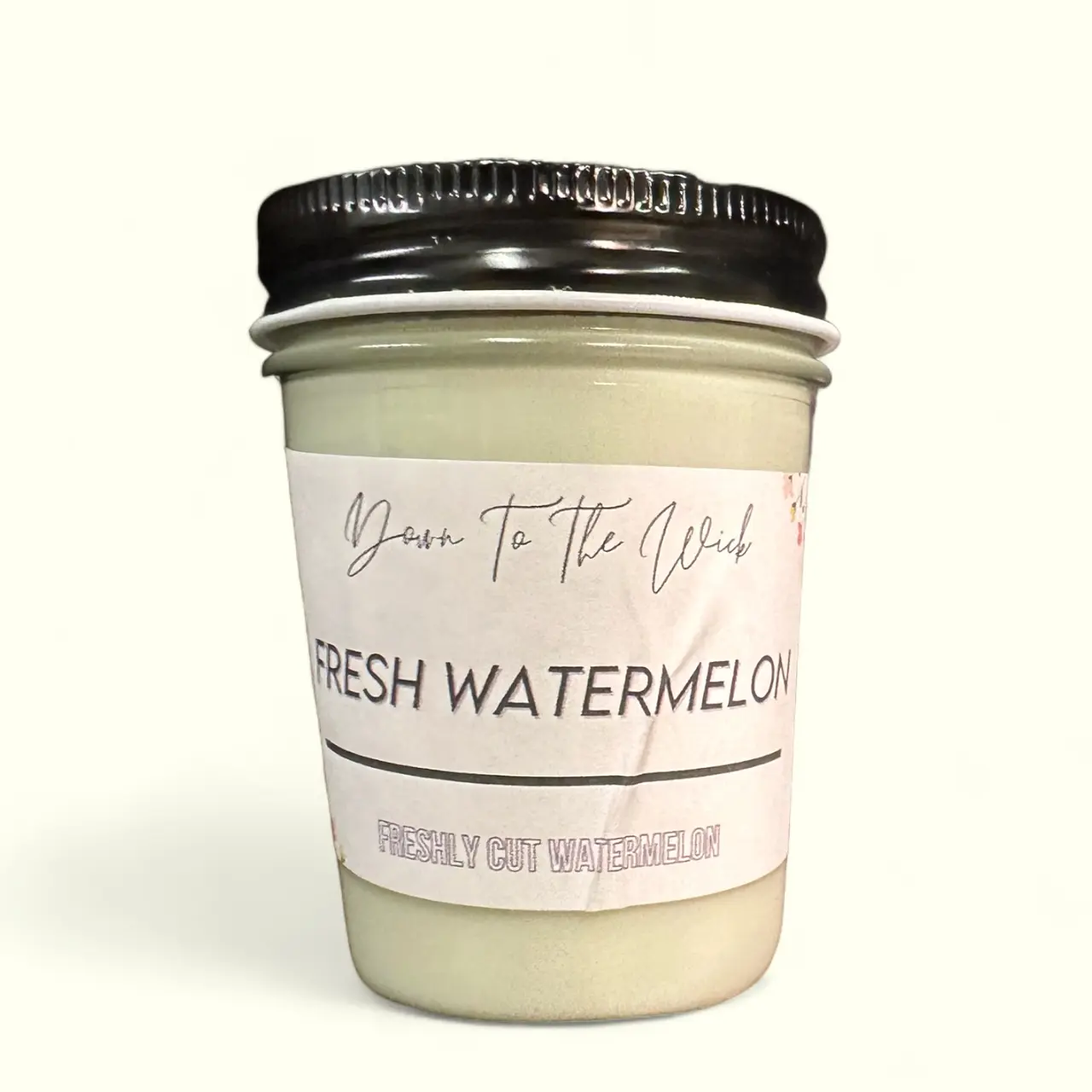 Down To The Wick 8oz All Natural Soy Candle | Fresh Watermelon Spring Collection