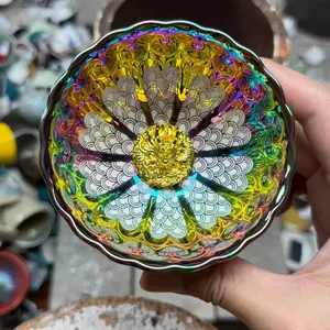 711CYD Colorful Xiangyun Dragon Head with Bottom Building Cup CUP DB