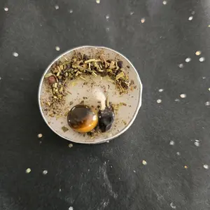 STAY IN YOUR LANE Protection Tea Light Candle | Boundary Protection Spell Candle | Energy Shielding Ritual | Stop Gossip & Negative Energy | Black Tourmaline Tiger’s Eye Obsidian Candle