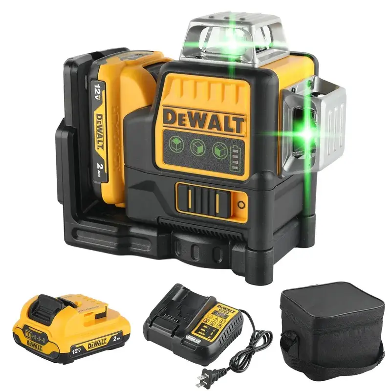 DeWALT DW089LG Green Beam Laser Level 360° 12 Lines Self-Leveling  Decoration Work