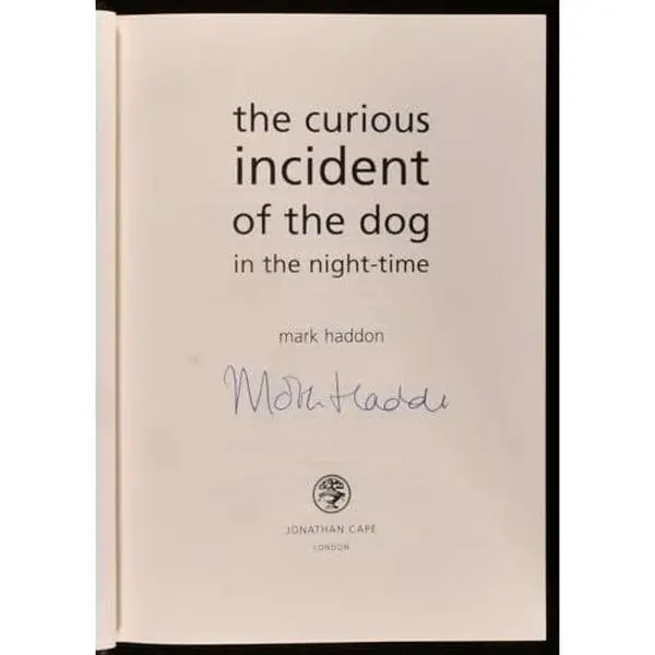 Used Hard Cover Book - The Curious Incident of the Dog in the Night-Time Adult Edition by Mark Haddon, English Classic Novels, Bestselling Modern Classic, Poignant, Funny, Very Good Used Copy