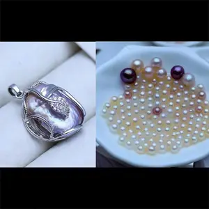 Pearl pendant+Colourful Caviar （Min 15 peals inside as gift)[live opening]