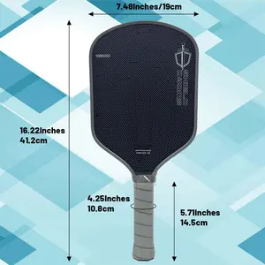J2NFT Pro Player Gen 4.5 Multi Density All Foam Floating EPP Core EVA FOAM 16mm TITANIUM + Carbon Fiber Pickleball Paddle