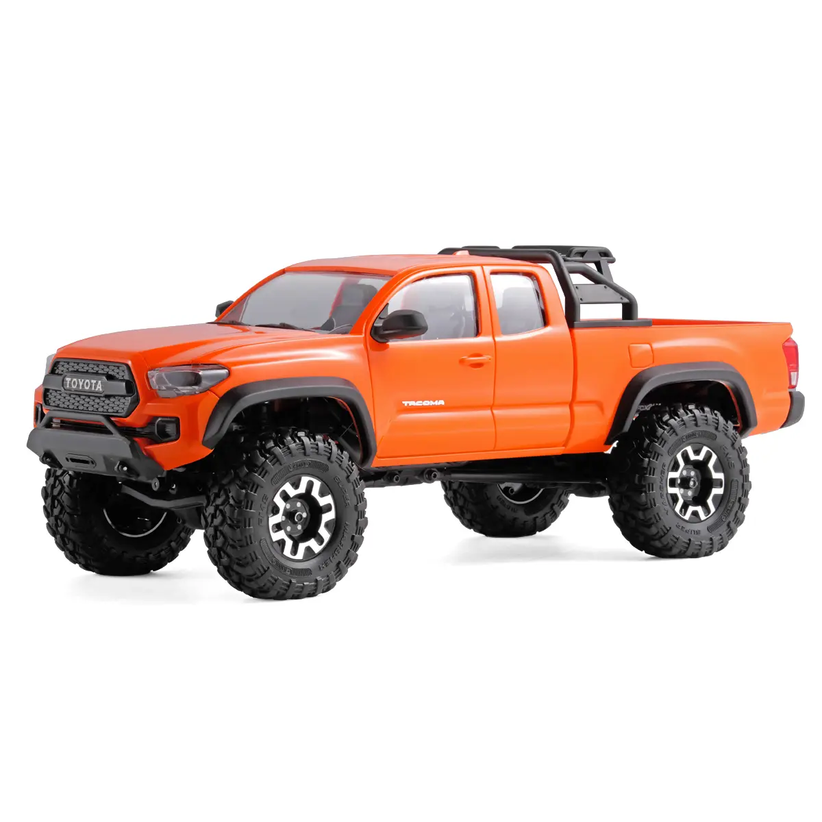 FairRC 1/24 Scale FCX24M Tacoma Orange Crush Mod RTR Electric RC Model Car - Remote Controlled Vehicle, Toy for Summer Use