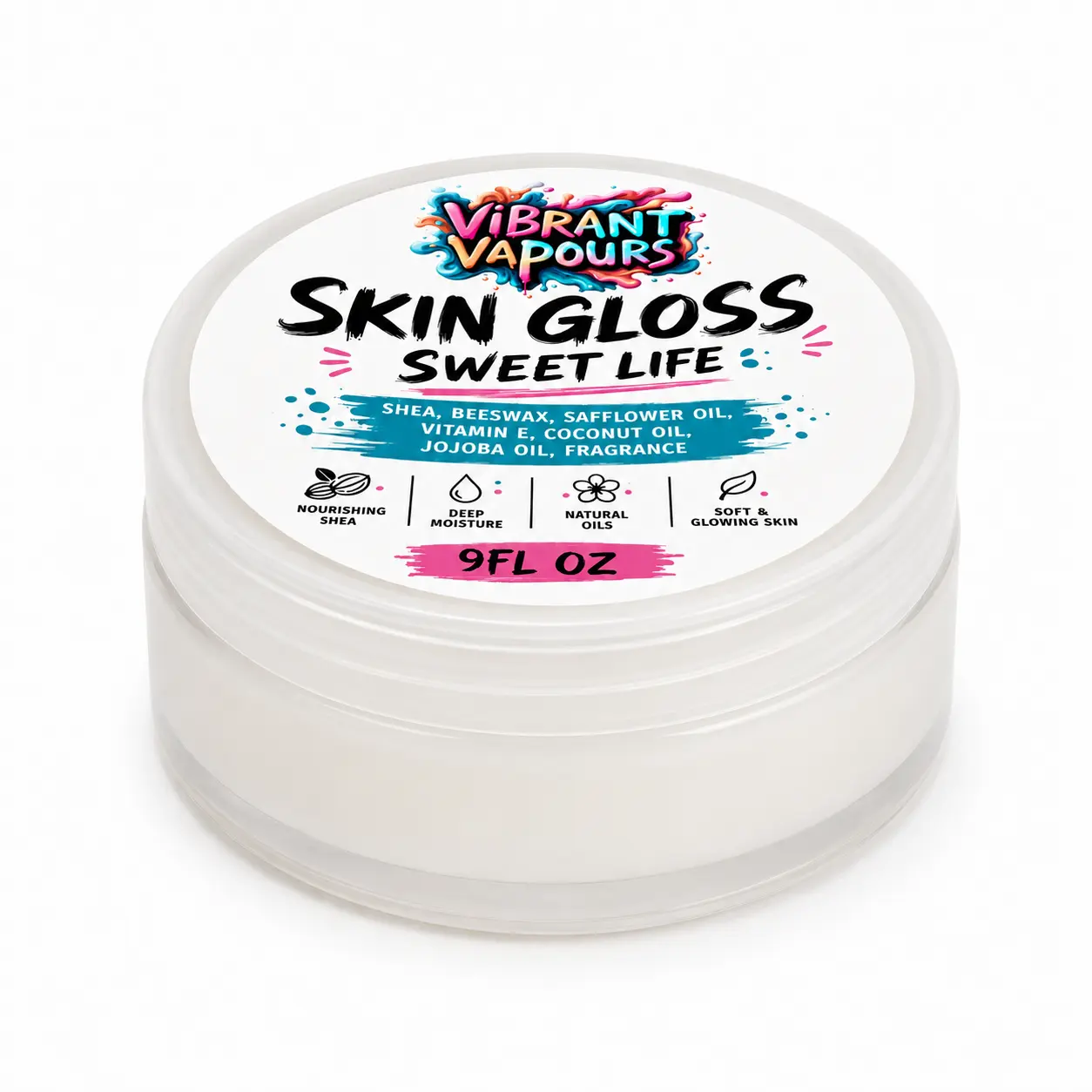 Vibrant Vapours 9oz Skin Gloss | Moisturizing Body Gloss