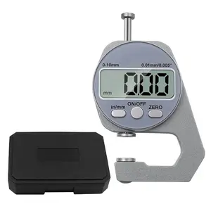Digital Thickness Gauge 0–10mm - LCD Electronic Measuring Tool for Metal, Pipes, Leather & Mechanical Inspection