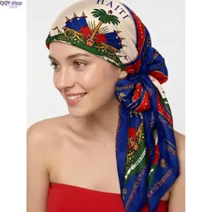 Patriotic Palm Tree Bandana Scarf, Multi-Use Head Wrap & Neck Scarf for Daily Wear & Outdoor Style
