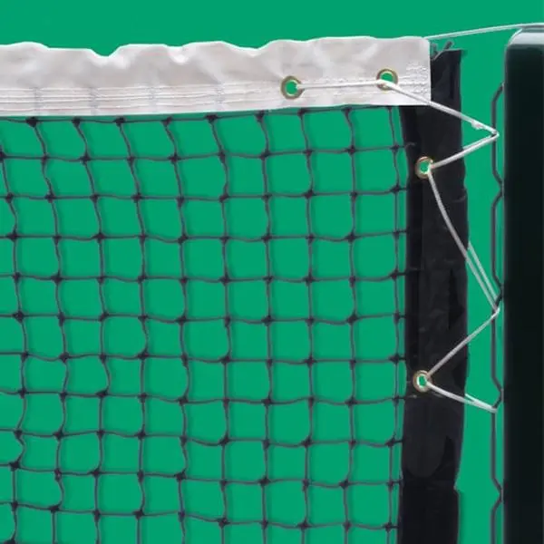 MacGregor TN300V42Y Varsity Tennis Net, 42 ft, Heavy-Duty Vinyl Construction, Lock-Stitching, Coated Steel Cable Support, Sports & Outdoor Ball Sports Equipment, Nets, Side Pockets, Full Length