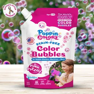 PoppinColorz™️ Stain-Free Color Bubbles Refill – Pink Pizzaz 14oz