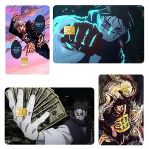 Jujutsu Kaisen Card Skin Premium Vinyl Sticker, JJK Design Credit Card Cover Waterproof, Fantasy Gift for Anime Fans