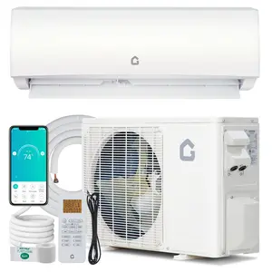 Garvee High-Efficiency 18000 BTU Mini Split Wall Mounted Air Conditioner & Heat Pump – 21 SEER2 Inverter, Ductless, 4-in-1 Cooling/Heating/Sleep/Timer, WiFi & Alexa, 16 Ft Kit, Multi-Power 115V/208V/230V