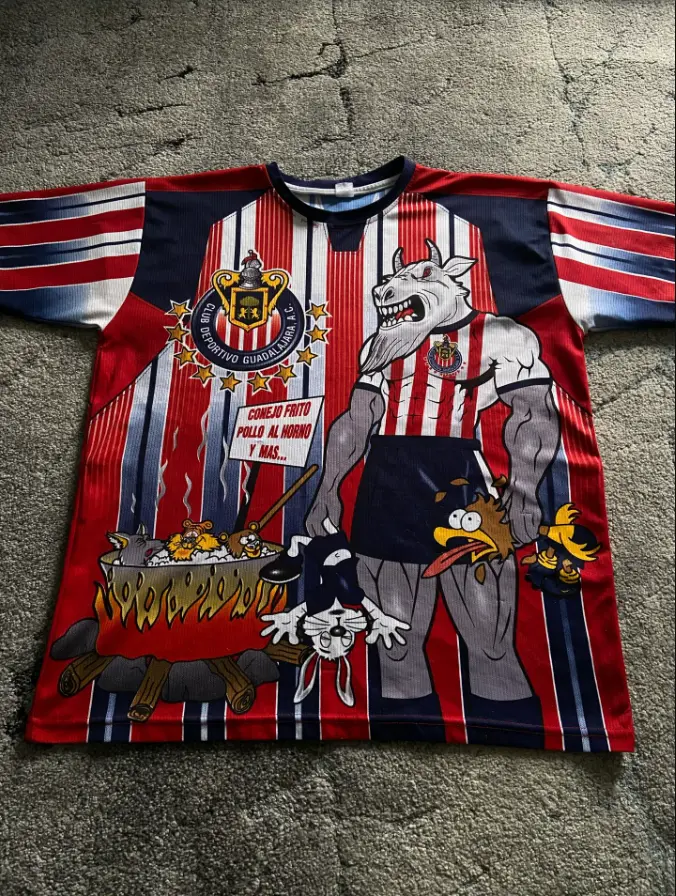 RARE Jersey Chivas Vintage Bootleg Optimas condiciones Matching Vintage Guadalajara CHIVAS Mexican SOCCER Jersey Shirt Mexico Fans 3D Printed Football Jersey Summer Breathable Casual Sportswear Top for Men Women