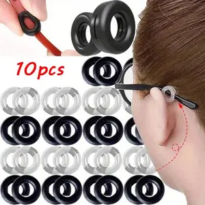 10pcs Anti-Slip Eyeglass Nose Pads, Non-Slip Silicone Eye Glasses Accessories, Comfortable Fit for Daily Use, Durable & Reusable