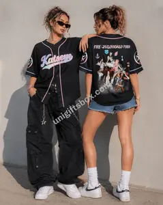 KATSEYE Satin Dream The Wildworld Tour Personalized Baseball Jersey, KPop Fan Shirt Concert Outfit, EYEKONS Merch Gift