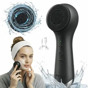 360° Rotating Face Cleaner, Silicone Facial Brush Dual Mode Vibration, USB Rechargeable Face Massager, Facial Beauty Massagers, Christmas Gift, Skin Facial Cleaning, Facial Cleansing Tools, Facial Cleansing Equipment, Facial Cleansing Instrument