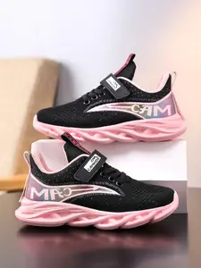 Girls' Sporty Breathable Running Shoes, Athletic Sneaker Footwear, Flexible Eva Sole, Easy Slip-On Design, Perfect for Active Kids, All Season Wear
