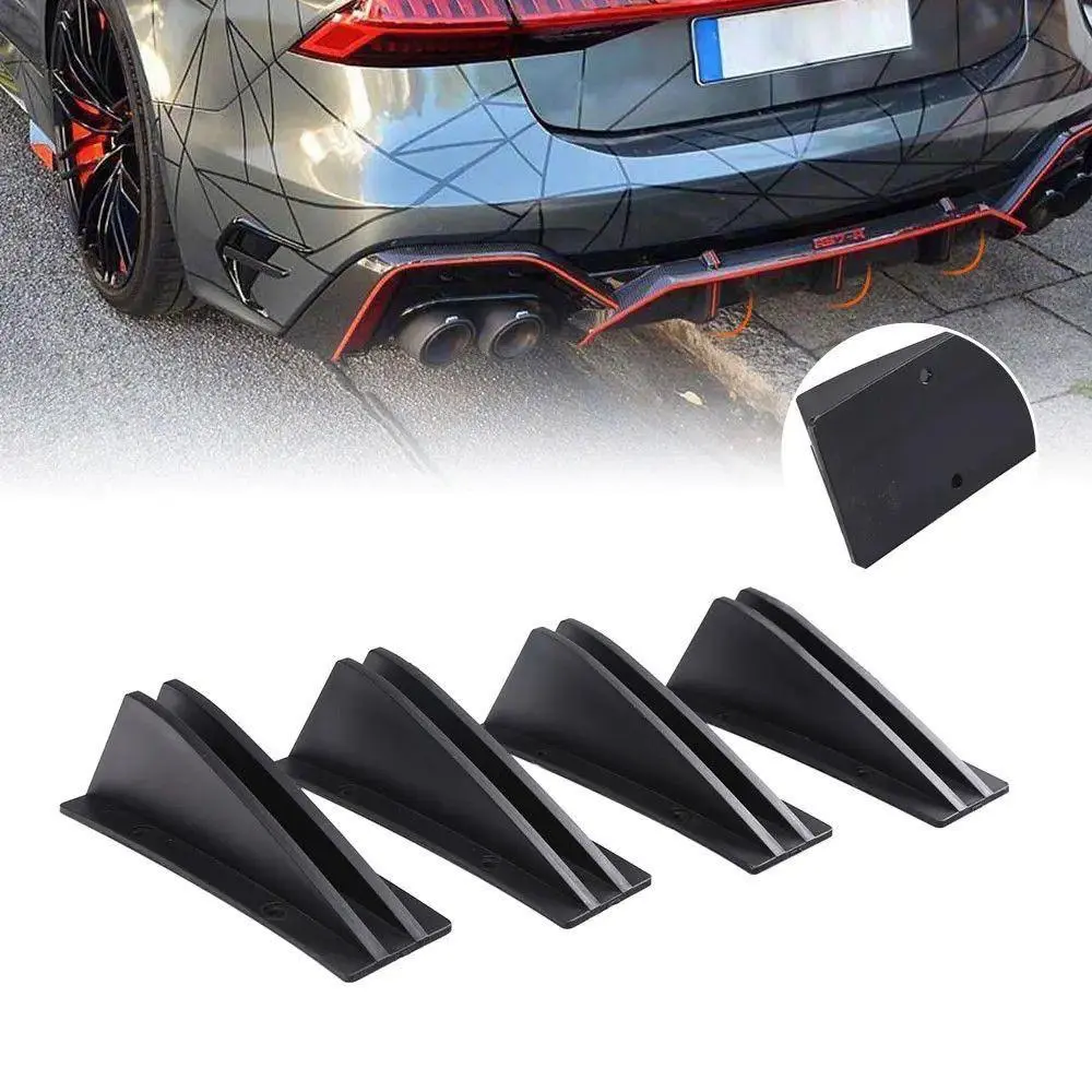 Universal Car Triangular Rear Spoiler, Abs Material, Underbody Flow Guide, Lightweight Body Kit Accessory, Post Window Deflector, Car Accessories