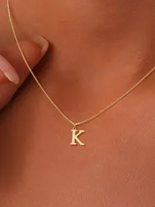 Elegant A-Z Initial Pendant Necklace for Women, 26 Alphabet Options, Personalized Name Jewelry, Perfect Gift for Birthdays & Holidays, Initial Letter Necklace
