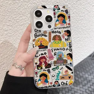 Custom Name Picture Phone Case, Clear Soft TPU Bumper, Personalized Birthday Gift for Girlfriend Boyfriend Mom Dad, iPhone Protective Cover