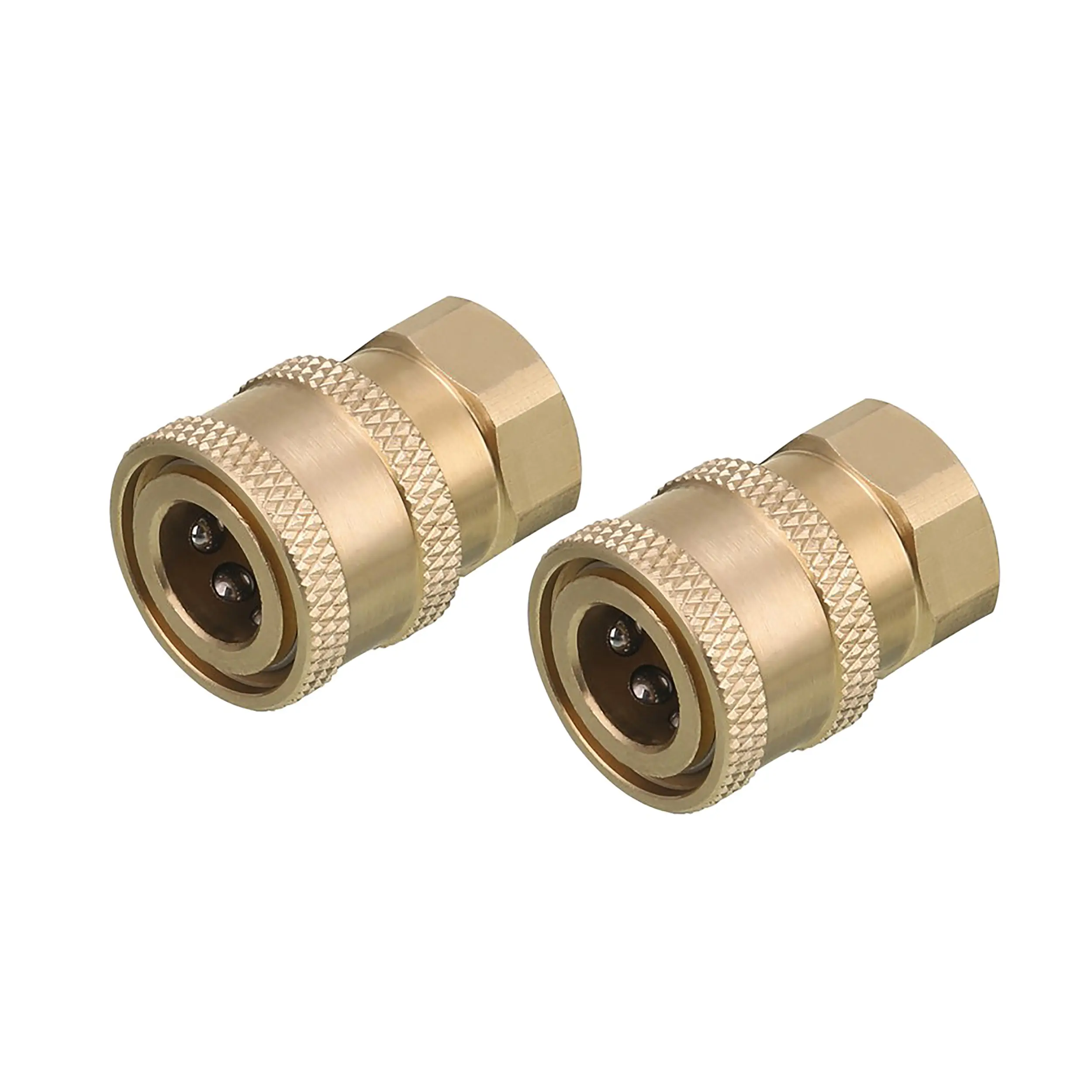 RIDGE WASHER Pressure Washer Coupler, Brass Fittings, 1/4 Inch Quick Connect to Female NPT, 5000 PSI, 2 Pack, DealsForYouDays, Pressure Washer Equipment