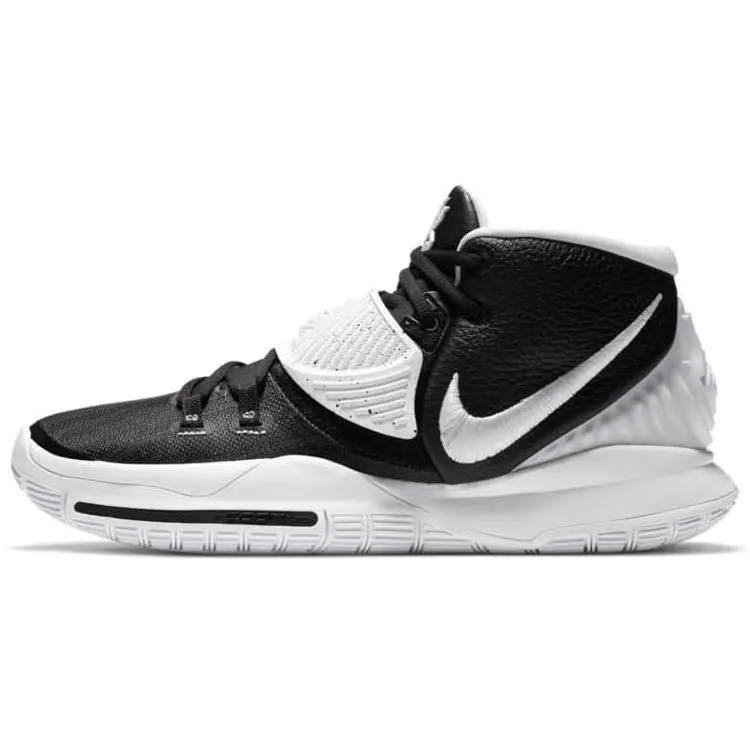 Nike Kyrie 6 Team Black White Comfort Mid Top Basketball Shoes Unisex CK5869-002