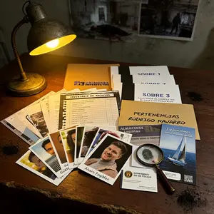 Portamar Crime Spanish Board Game, Detective Mystery Solving at Home, Escape Room Chess Game, over 50 Investigation Files, Tabletop Games