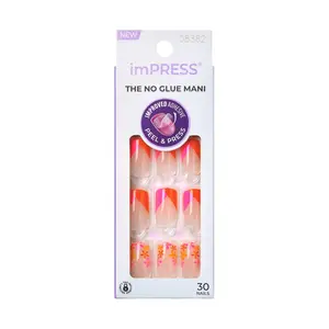 KISS imPRESS No Glue French Manicure Press-On Nails
