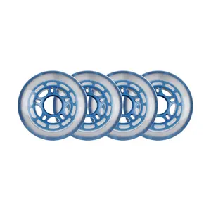 Player's Choice Roller Hockey Wheels - 5-Spoke Hub 72mm 78A Blue (4-Pack)