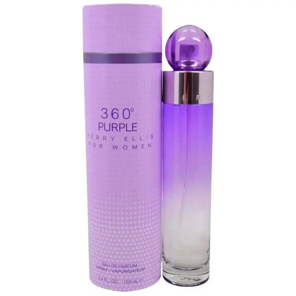 Perry Ellis 360 Purple Eau de Parfum, an Elegant Fragrance for Women with Purple Orchid, Berry Musks & Oak Moss Notes, 3.4 fl oz Spray, Floral Scents Perfume, Signature Scent, Musk Oak Moss, Floral Fruity Fragrance, Perfumes, Spray Bottle, Women's Fragran