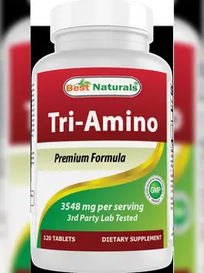 Best Naturals Tri-Amino with L-Arginine, L-Ornithine, L-Lysine 120 Tablets (New Improved Formula)