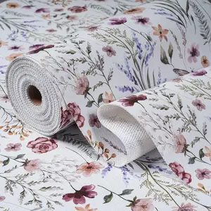 Shelf and Drawer Liner for Kitchen Cabinets, Non-Adhesive and  Non-Slip Floral Shelf Cabinet Drawer Liners for Kitchen,  Cupboard Liners,Easy to Clean,12IN x 10FT
