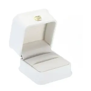 1pcs Ring Box, Couple Proposal PU Leather Ring Boxes, Engagement Jewelry Gift Box, Wedding Anniversary Display Case, Organiser