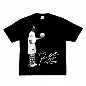 Kobe Bryant Looked Up To The American Heavy Cotton Street Hip-hop Basketball Short Sleeve TT Shirt -shirt High Quality T-shirt Tiktok Shop