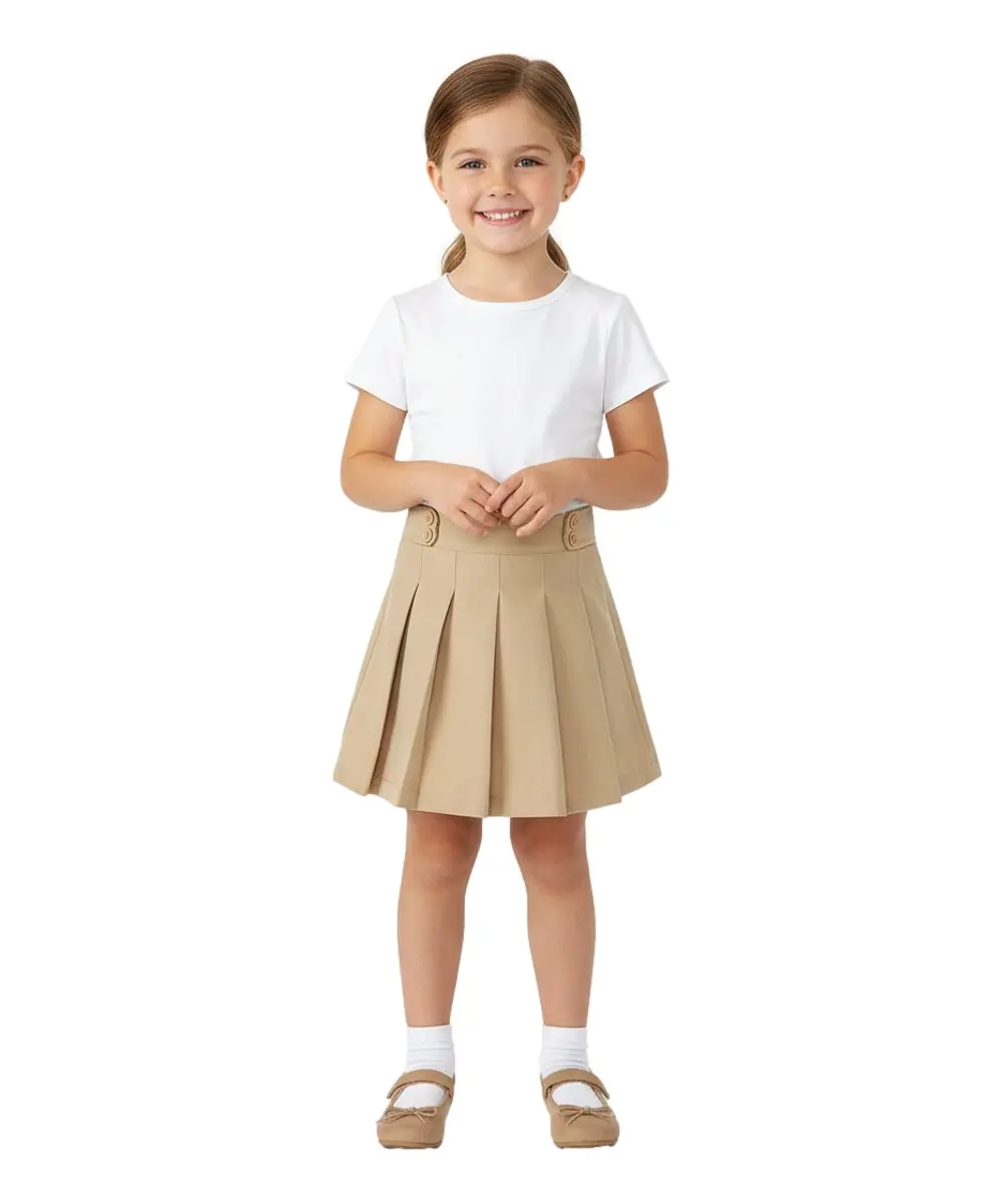 Girl's Khaki, Navy, Black, Hunter Green Uniform Skirts Scooter 4/5-16