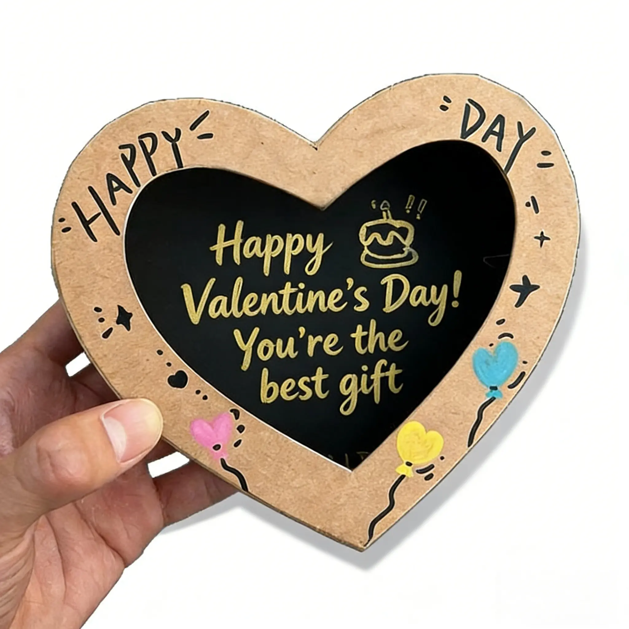 DIY Handmade Surprise Gift Box Heart-Shaped 3D Burning Gift Set, a perfect birthday gift choice to commemorate special occasions and express sincere blessings. Reusable-Greenish Summervibes
