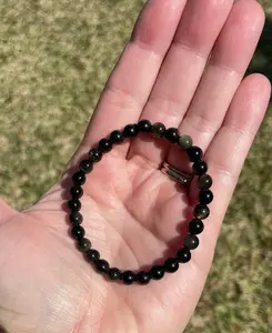 Gold Sheen Obsidian Crystal Bracelet