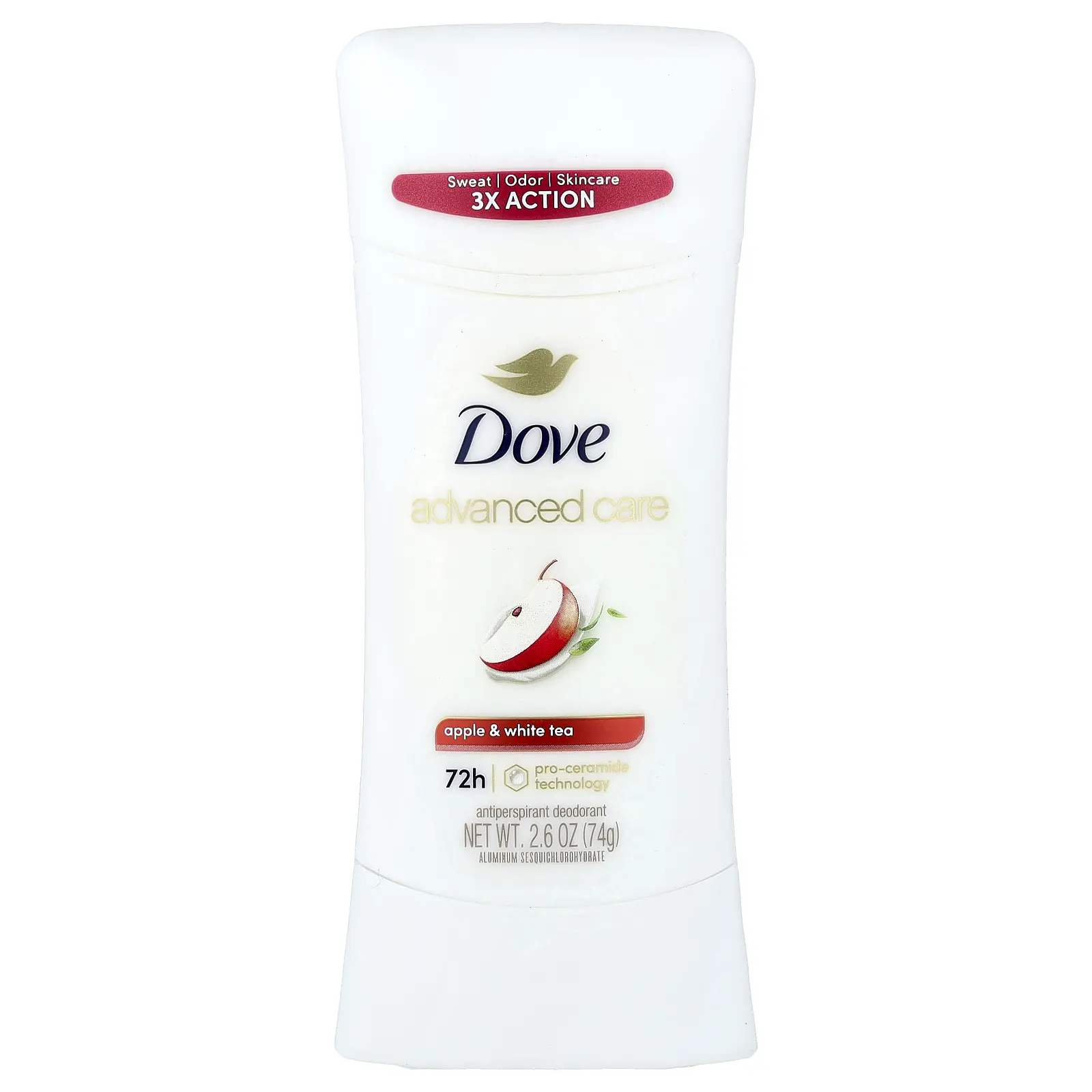 Dove Advanced Care, Antiperspirant Deodorant, Apple & White Tea, 2.6 oz (74 g)