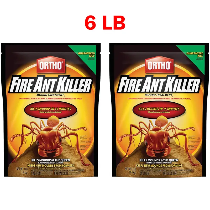 Ortho Fire Ant Killer Mound Treatment - Insect-Control Product for Lawns, Ornamentals & Flower Gardens, Kills Mounds & Queen, 6 lbs Size, No Harmful Residue Concerns, Kills Queens, Use On Lawns