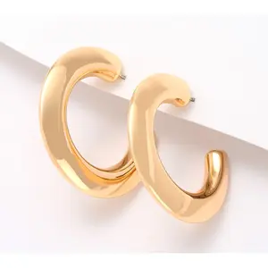 Joan Rivers Knife Edge Hoop Earring